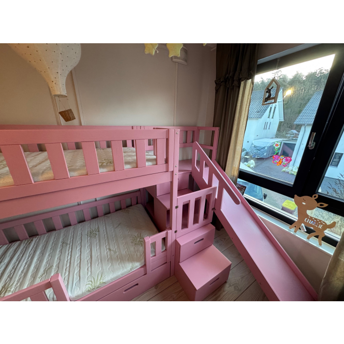 hoogslaper met trap 80x160